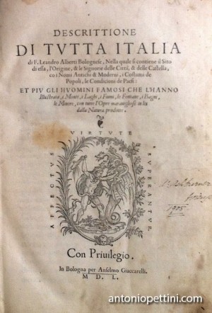 01 ALBERTI Leandro Descrittione di tutta Italia